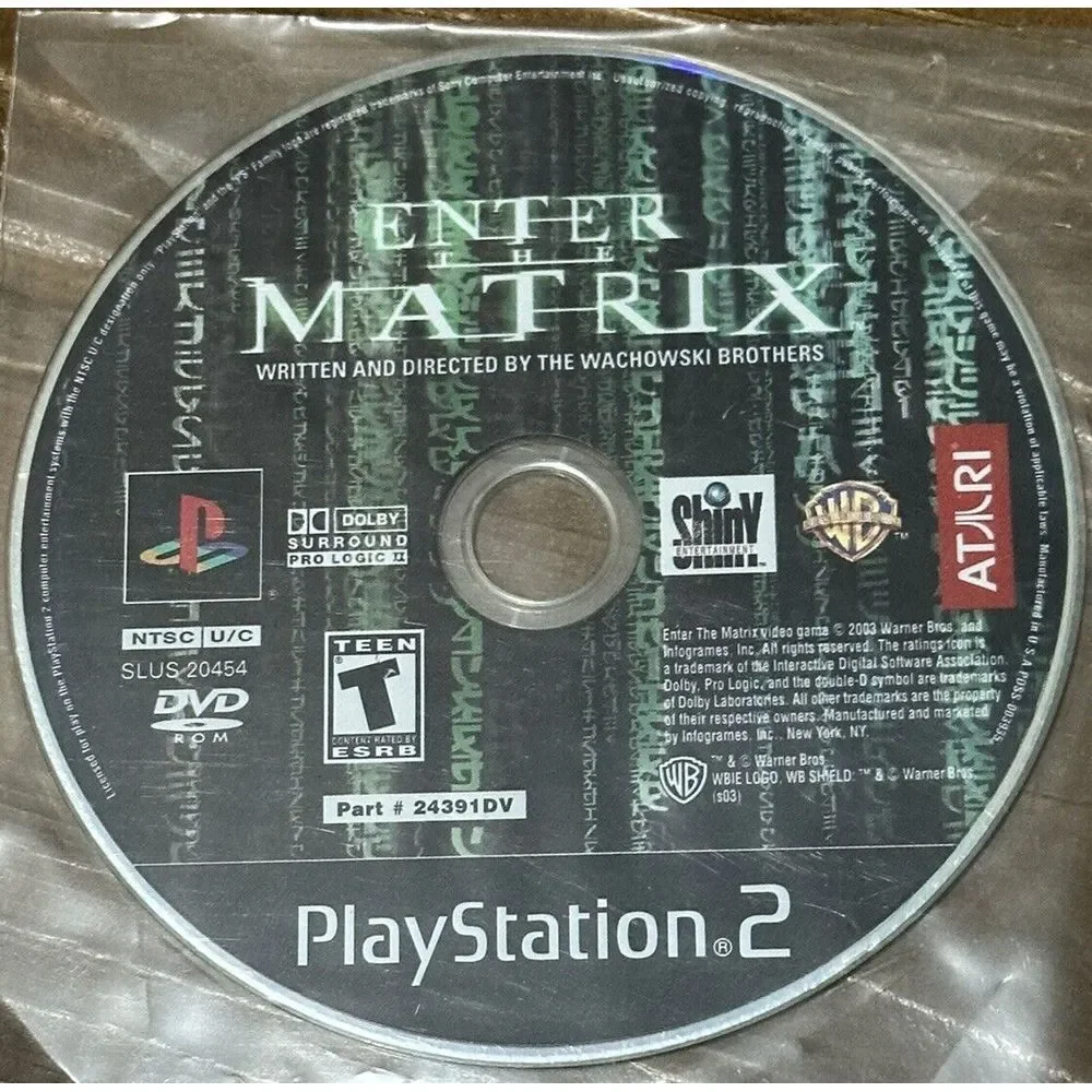 Sony PlayStation 2 PS2 games Enter Matrix  ,Star Wars Episode 3, Flatout, Tested
